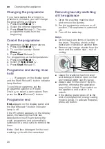 Предварительный просмотр 20 страницы Siemens WM12K220TH Instruction Manual And Installation Instructions