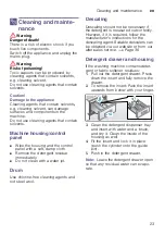 Предварительный просмотр 23 страницы Siemens WM12K220TH Instruction Manual And Installation Instructions