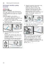 Предварительный просмотр 24 страницы Siemens WM12K220TH Instruction Manual And Installation Instructions