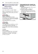 Предварительный просмотр 26 страницы Siemens WM12K220TH Instruction Manual And Installation Instructions