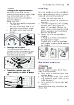 Предварительный просмотр 37 страницы Siemens WM12K220TH Instruction Manual And Installation Instructions