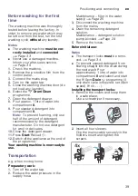 Предварительный просмотр 39 страницы Siemens WM12K220TH Instruction Manual And Installation Instructions