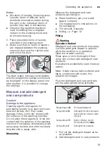 Предварительный просмотр 19 страницы Siemens WM12K222IL Instruction Manual And Installation Instructions