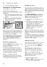 Предварительный просмотр 20 страницы Siemens WM12K222IL Instruction Manual And Installation Instructions