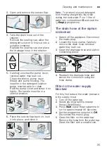 Предварительный просмотр 25 страницы Siemens WM12K222IL Instruction Manual And Installation Instructions