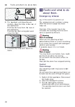 Предварительный просмотр 26 страницы Siemens WM12K222IL Instruction Manual And Installation Instructions