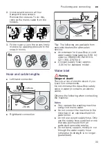 Предварительный просмотр 33 страницы Siemens WM12K222IL Instruction Manual And Installation Instructions