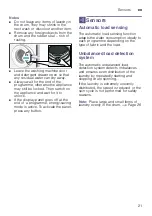 Preview for 21 page of Siemens WM12K260IL Instruction Manual And Installation Instructions