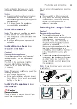 Preview for 31 page of Siemens WM12K260IL Instruction Manual And Installation Instructions