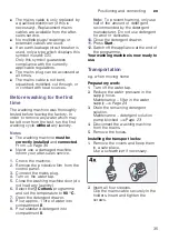 Preview for 35 page of Siemens WM12K260IL Instruction Manual And Installation Instructions