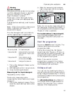 Предварительный просмотр 19 страницы Siemens WM12K280GB Instruction Manual And Installation Instructions