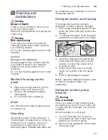 Предварительный просмотр 23 страницы Siemens WM12K280GB Instruction Manual And Installation Instructions