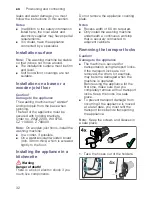 Предварительный просмотр 32 страницы Siemens WM12K280GB Instruction Manual And Installation Instructions