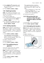 Предварительный просмотр 39 страницы Siemens WM12N269EP User Manual And Installation Instructions