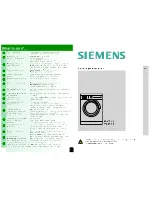 Preview for 8 page of Siemens WM12S441ME Operating Instruction