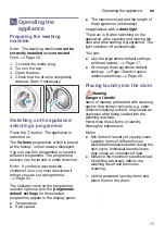 Preview for 17 page of Siemens WM12U5680W Instruction Manual And Installation Instructions