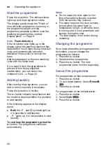 Preview for 22 page of Siemens WM12U5680W Instruction Manual And Installation Instructions