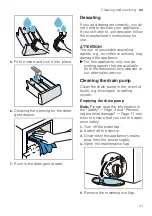 Предварительный просмотр 41 страницы Siemens WM12UT61ES User Manual And Assembly Instructions