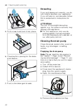 Предварительный просмотр 42 страницы Siemens WM12UT62ES User Manual And Assembly Instructions