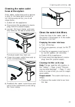 Предварительный просмотр 45 страницы Siemens WM12UT62ES User Manual And Assembly Instructions