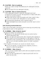 Предварительный просмотр 9 страницы Siemens WM12UUL8DN User Manual And Installation Instructions