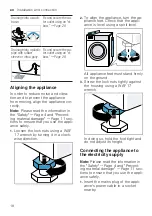 Предварительный просмотр 18 страницы Siemens WM12UUL8DN User Manual And Installation Instructions