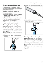 Предварительный просмотр 43 страницы Siemens WM12UUL8DN User Manual And Installation Instructions