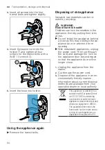 Предварительный просмотр 54 страницы Siemens WM12UUL8DN User Manual And Installation Instructions