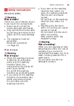 Предварительный просмотр 5 страницы Siemens WM12W440IN Instruction Manual And Installation Instructions