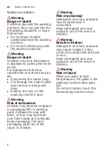 Предварительный просмотр 6 страницы Siemens WM12W440IN Instruction Manual And Installation Instructions