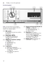 Предварительный просмотр 10 страницы Siemens WM12W440IN Instruction Manual And Installation Instructions