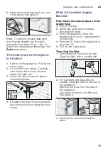 Предварительный просмотр 29 страницы Siemens WM12W440IN Instruction Manual And Installation Instructions