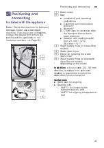 Предварительный просмотр 37 страницы Siemens WM12W440IN Instruction Manual And Installation Instructions