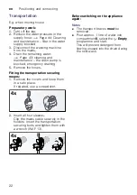 Предварительный просмотр 22 страницы Siemens WM12W467IL Instruction Manual And Installation Instructions