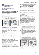 Предварительный просмотр 35 страницы Siemens WM12W467IL Instruction Manual And Installation Instructions