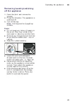 Предварительный просмотр 39 страницы Siemens WM12W467IL Instruction Manual And Installation Instructions