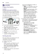 Предварительный просмотр 10 страницы Siemens WM14K1G1 Instruction Manual And Installation Instructions