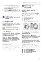 Preview for 17 page of Siemens WM14K267DN Installation, Operation And Maintenance Instructions