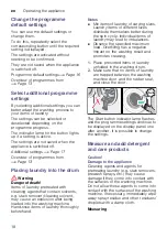 Preview for 18 page of Siemens WM14K267DN Installation, Operation And Maintenance Instructions