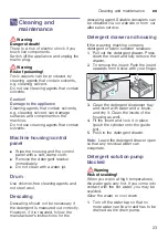 Preview for 23 page of Siemens WM14K267DN Installation, Operation And Maintenance Instructions