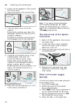 Preview for 24 page of Siemens WM14K267DN Installation, Operation And Maintenance Instructions