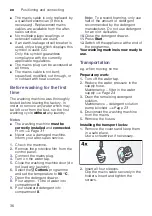 Preview for 36 page of Siemens WM14K267DN Installation, Operation And Maintenance Instructions