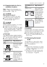 Preview for 13 page of Siemens WM14LPH0ES User Manual And Installation Instructions