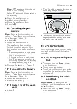 Preview for 41 page of Siemens WM14LPH0ES User Manual And Installation Instructions