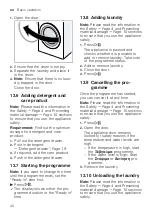 Предварительный просмотр 40 страницы Siemens WM14LRH1GR User Manual And Installation Instructions