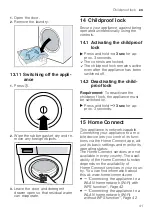 Предварительный просмотр 41 страницы Siemens WM14LRH1GR User Manual And Installation Instructions