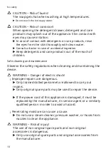 Preview for 10 page of Siemens WM14N005NL User Manual And Installation Manual