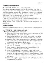 Preview for 5 page of Siemens WM14N122 User Manual And Assembly Instructions