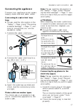 Preview for 17 page of Siemens WM14N122 User Manual And Assembly Instructions