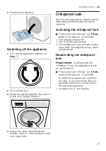 Preview for 37 page of Siemens WM14N122 User Manual And Assembly Instructions